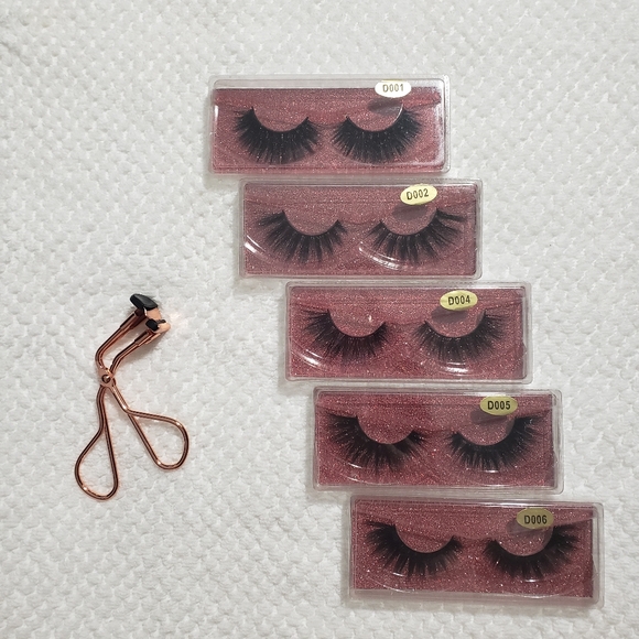 Eyelashes set with mine eyelash curler - Picture 1 of 9